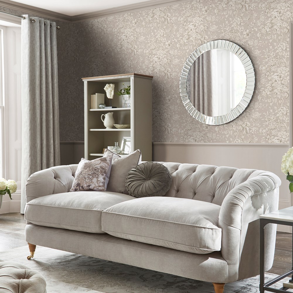 Heledd Blooms Wallpaper 122762 by Laura Ashley in Dove Grey